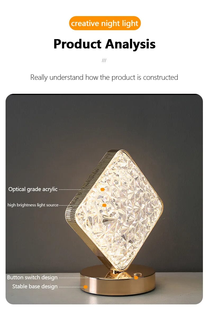 (ALMOST SOLD OUT) Enchanted Crystal Color Changing Lamp - A Perfect Gift