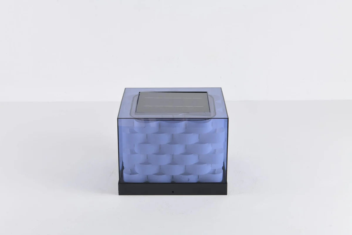 Cubed Weave Outdoor Light (Solar) – Sophistication Meets Sustainability