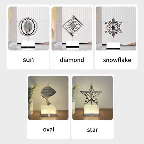 (ALMOST SOLD OUT) 3D Rotating Color Changing Ambient Lamp With App + Remote Control