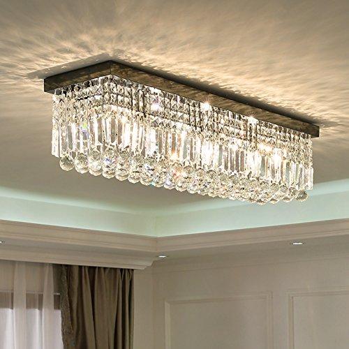 Rectangular Raindrop Crystal Chandelier