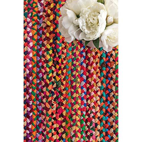 Hand Braided Area Rug - Multi