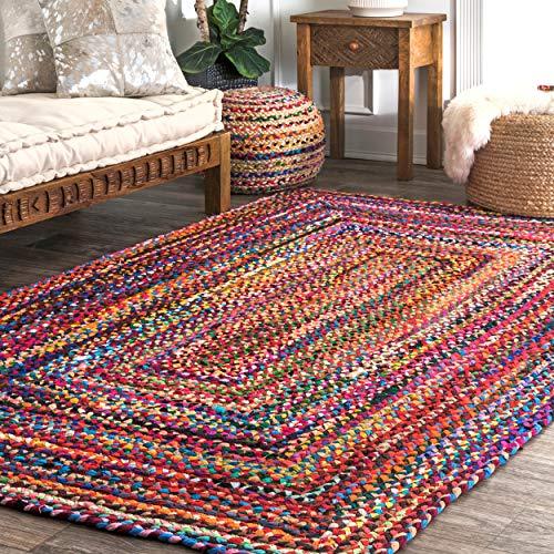 Hand Braided Area Rug - Multi