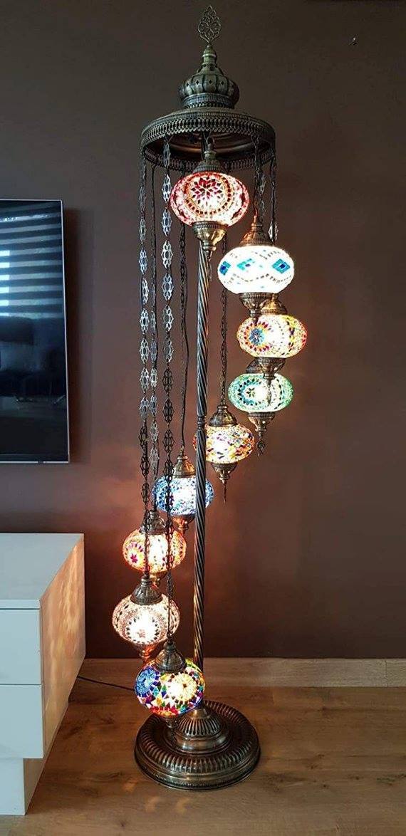 *HANDMADE* MOSAIC LAMP * CUSTOMIZED