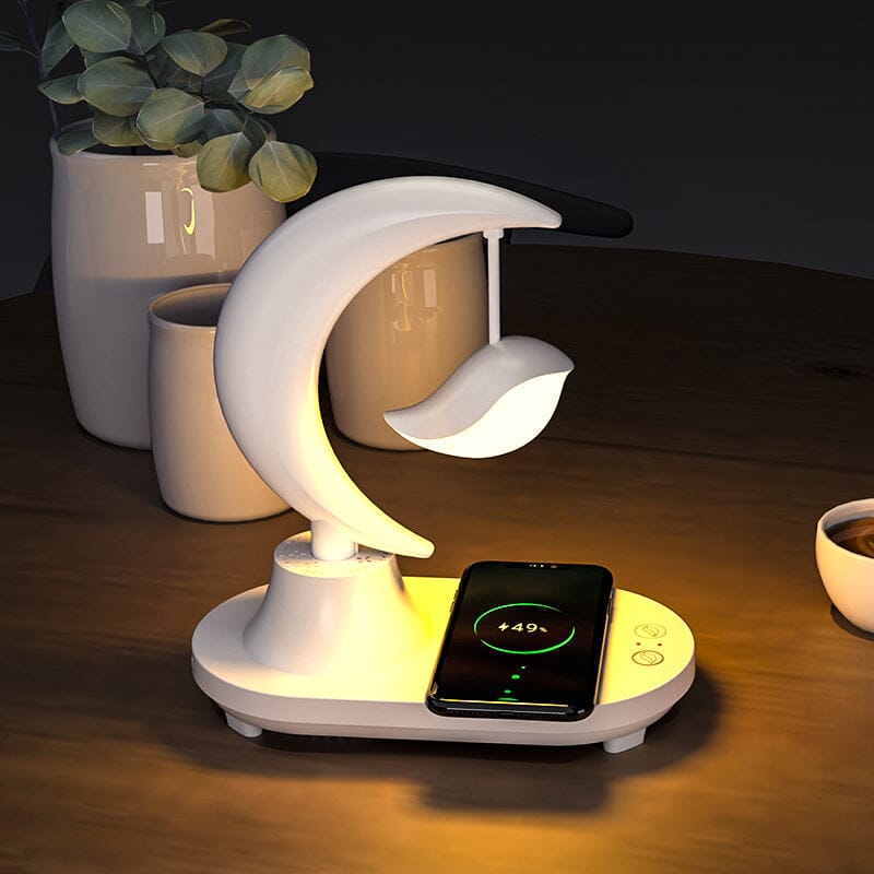 (ALMOST SOLD OUT) Enchanted Glow: Wireless Charging 7 Color Changing Night Light with BT Music Speaker