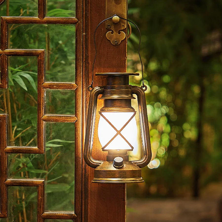 Rustic led lanterns -  LED Vintage Kerosene Lamp