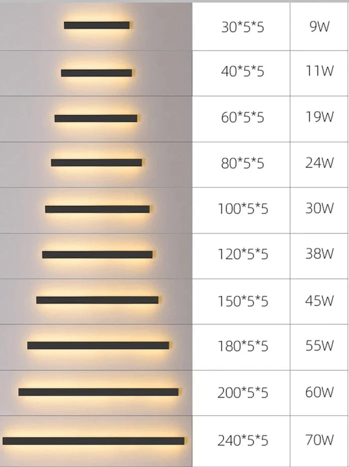 Outdoor Sleek Wall Light