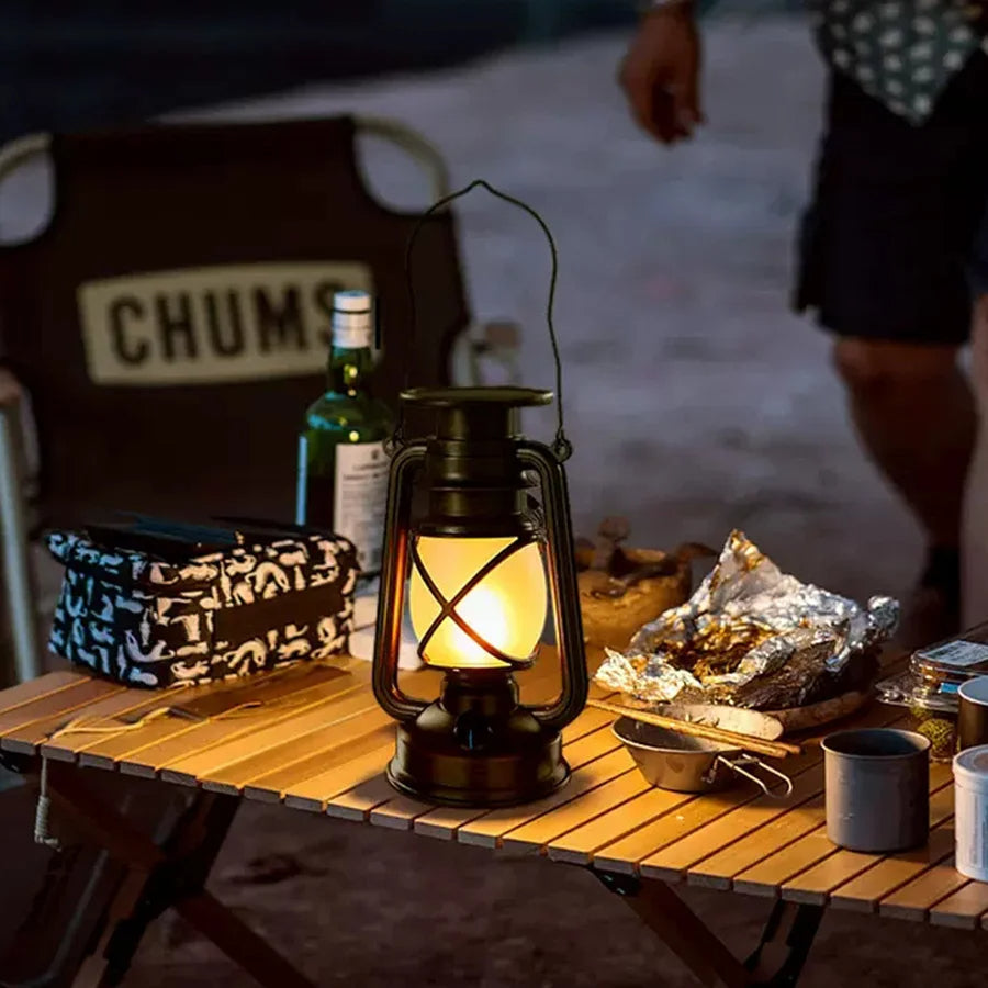 Rustic led lanterns -  LED Vintage Kerosene Lamp