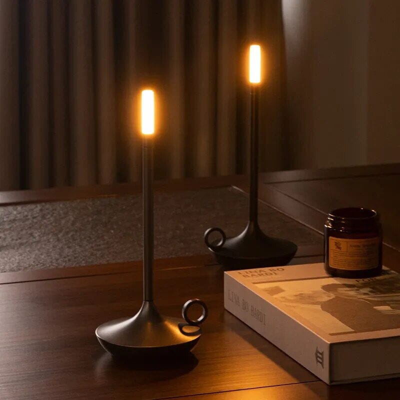 (BOGO OFFER TODAY ONLY BUY ONE GET SECOND 50% OFF) LED Modern Candle Table Lamp