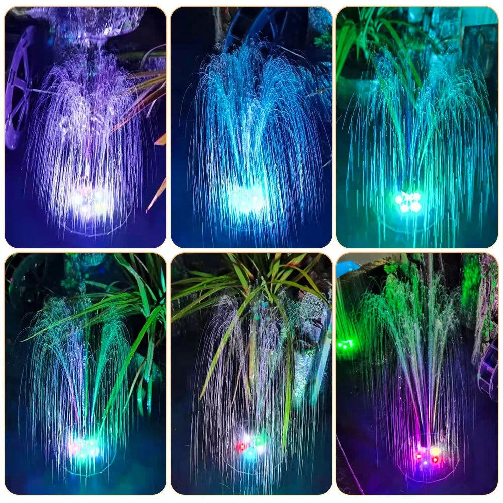 Solar Powered LED Water Fountain