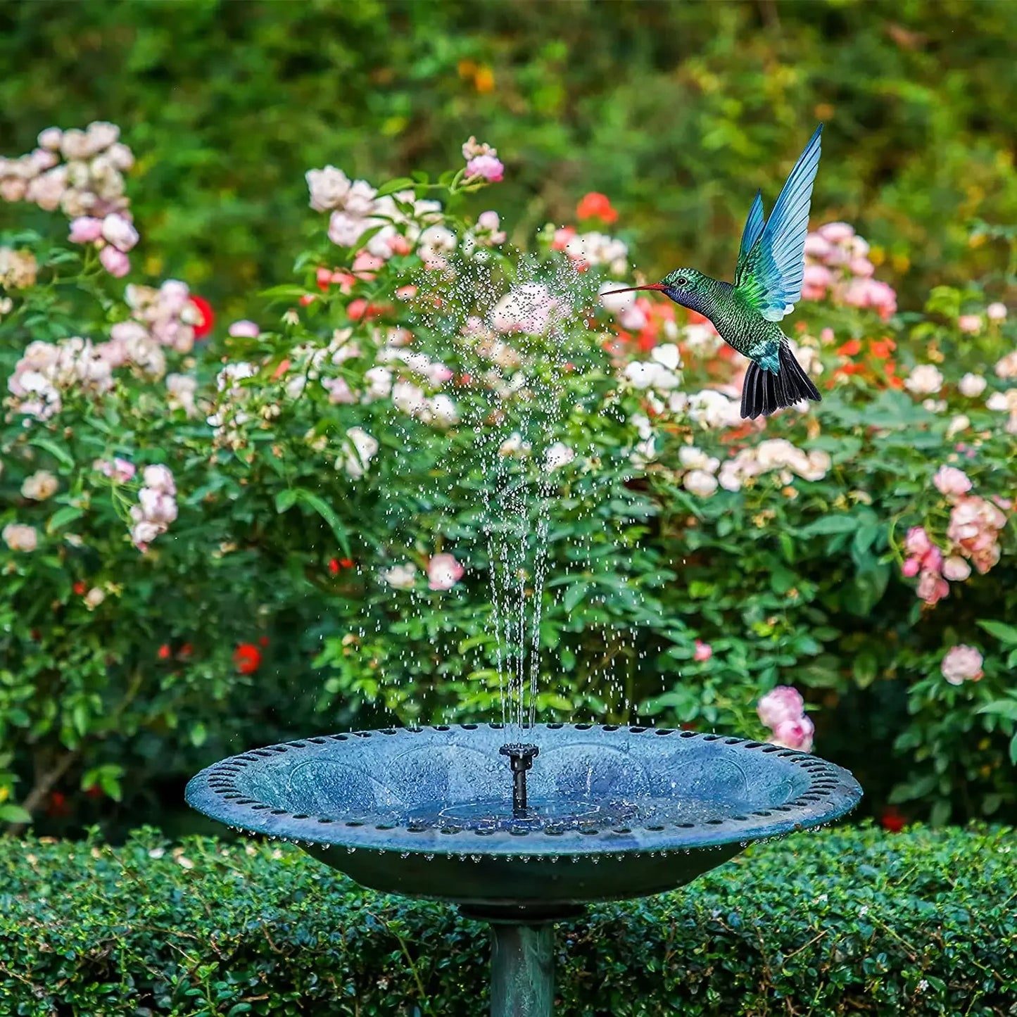 Solar Powered LED Water Fountain