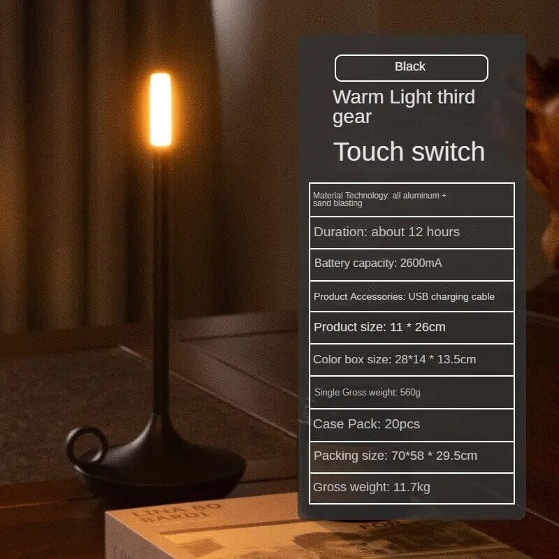 Rechargeable Battery Operated flameless led candle lamp
