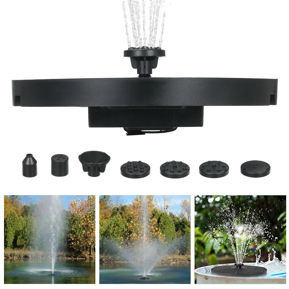 Solar Powered LED Water Fountain