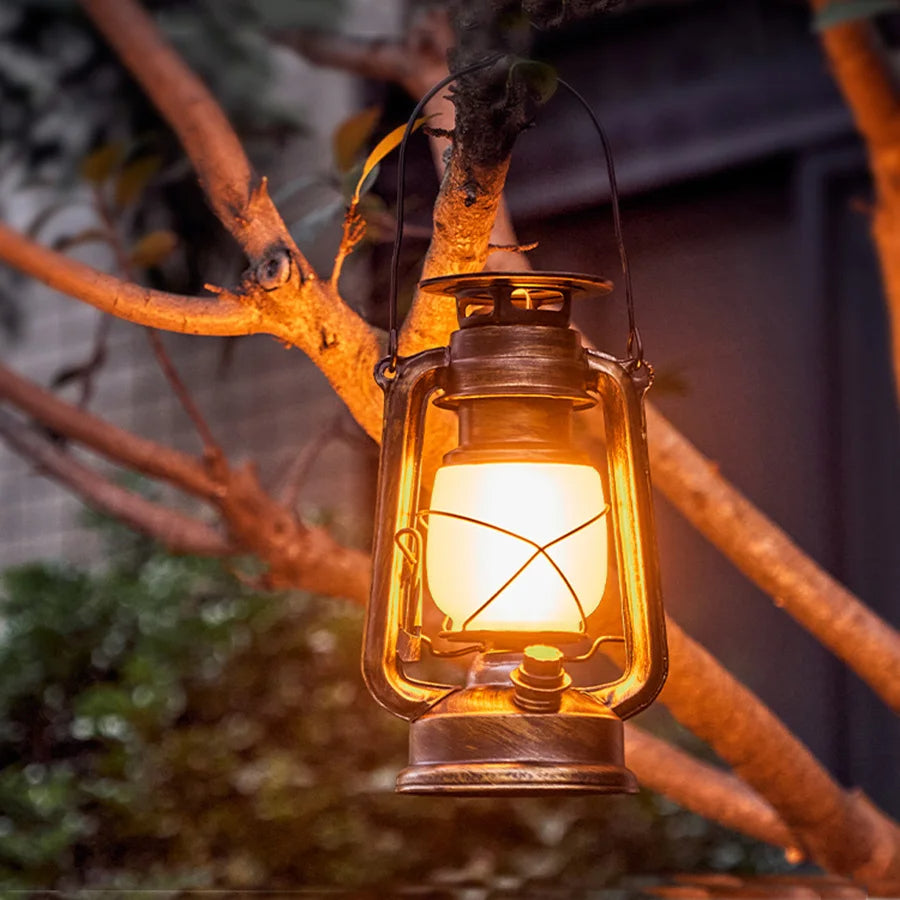 Rustic led lanterns -  LED Vintage Kerosene Lamp