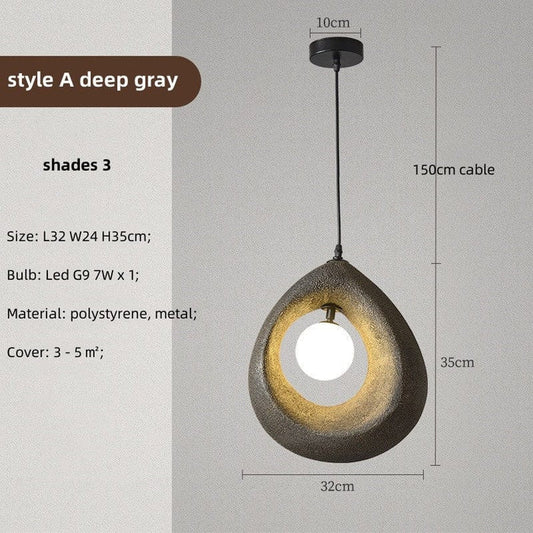 Circular Wabi Sabi Pendant Light: Embrace the Beauty of Imperfection