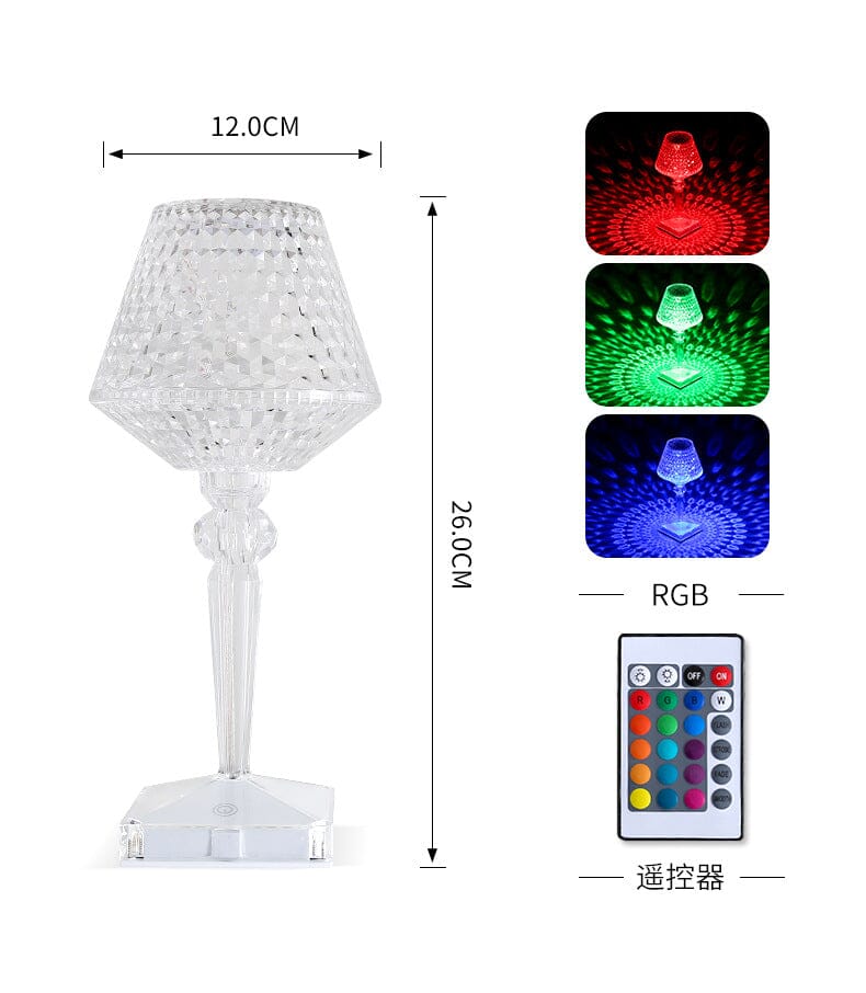 (ALMOST SOLD OUT) Crystal Color Changing Touch Control + Remote Control Lamp