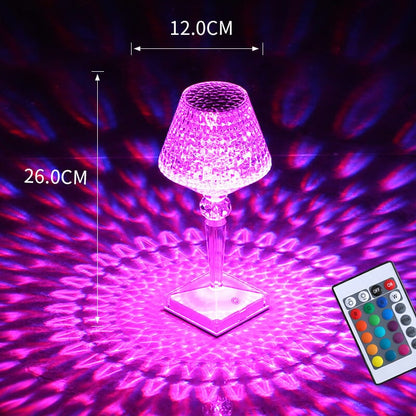 (ALMOST SOLD OUT) Crystal Color Changing Touch Control + Remote Control Lamp