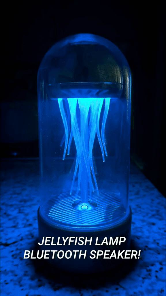 Led Jellyfish light color changing lamp with Bluetooth speaker