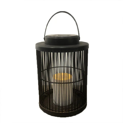 Lantern Sora Weave Light (Solar) – Rustic Charm for Your Outdoor Space