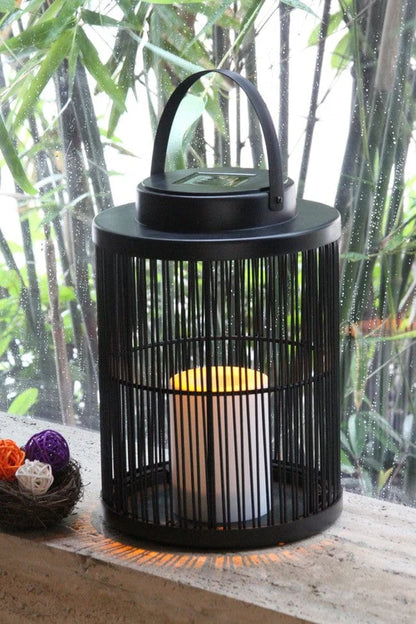 Lantern Sora Weave Light (Solar) – Rustic Charm for Your Outdoor Space