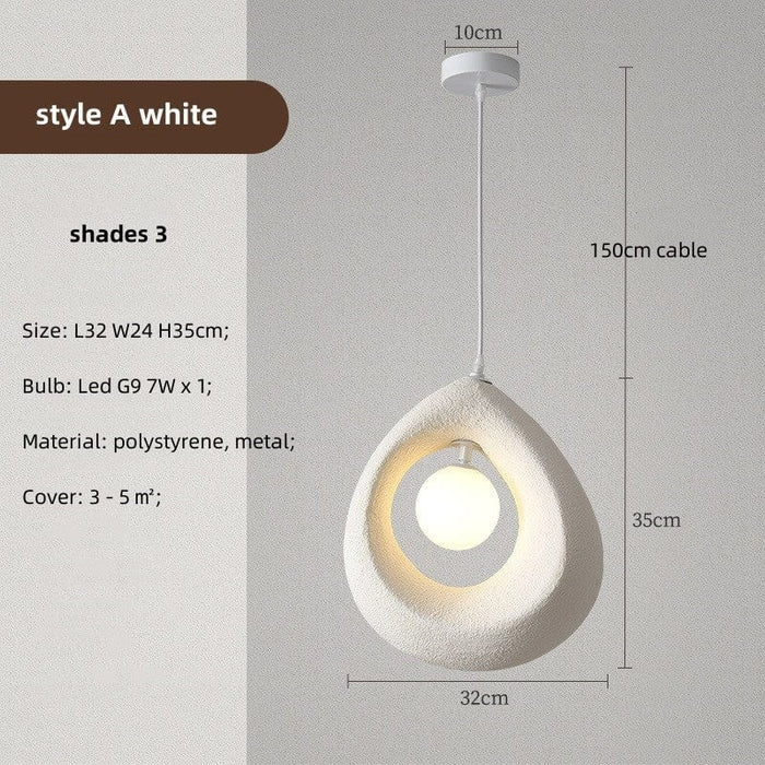 Circular Wabi Sabi Pendant Light: Embrace the Beauty of Imperfection