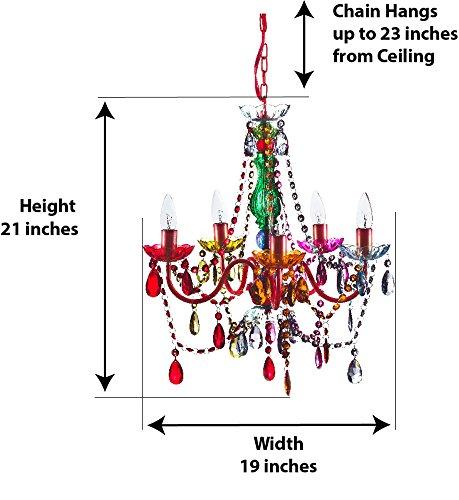 Original Gypsy Color 5 Light Chandelier