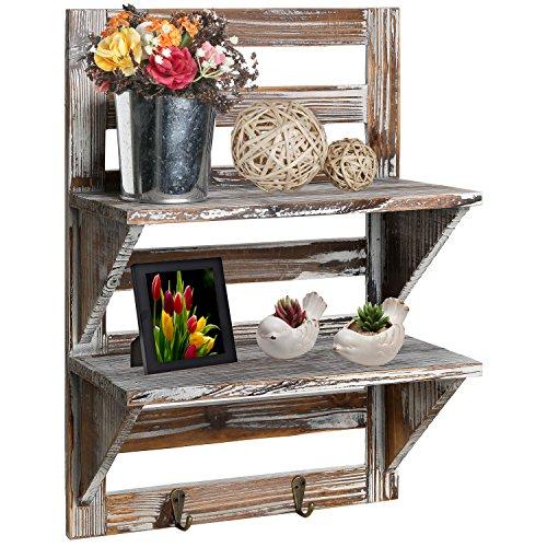 Rustic Wood Wall Mounted Organizer