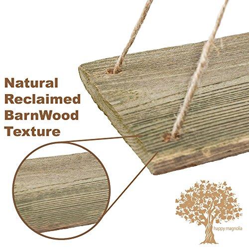Handcrafter Hanging Swing Rope Floating Shelves, Set of 3