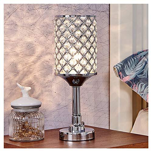 Clear Crystal Silver Table lamp