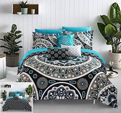 10 Piece Mornington Contempo Bohemian Reversible Comforter