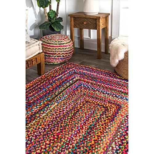 Hand Braided Area Rug - Multi