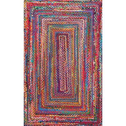 Hand Braided Area Rug - Multi