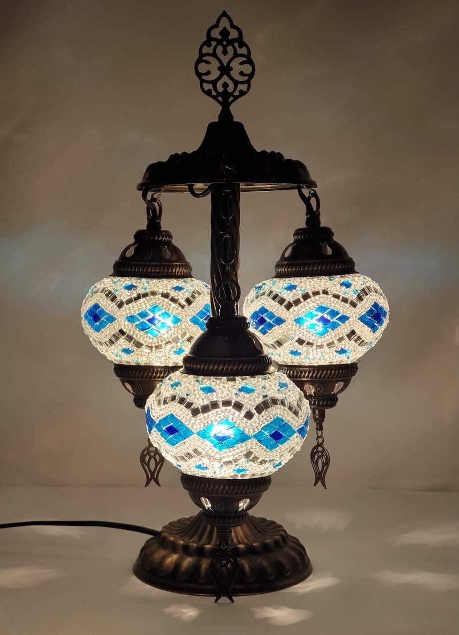 HANDMADE* MOSAIC BEDSIDE LAMP