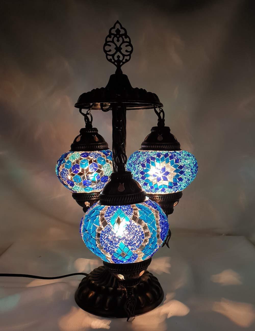 HANDMADE* MOSAIC BEDSIDE LAMP