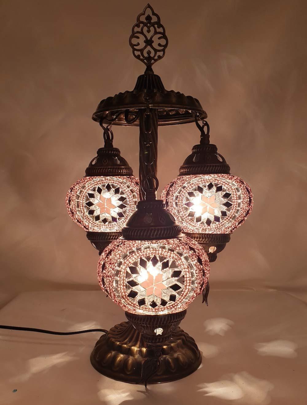 HANDMADE* MOSAIC BEDSIDE LAMP