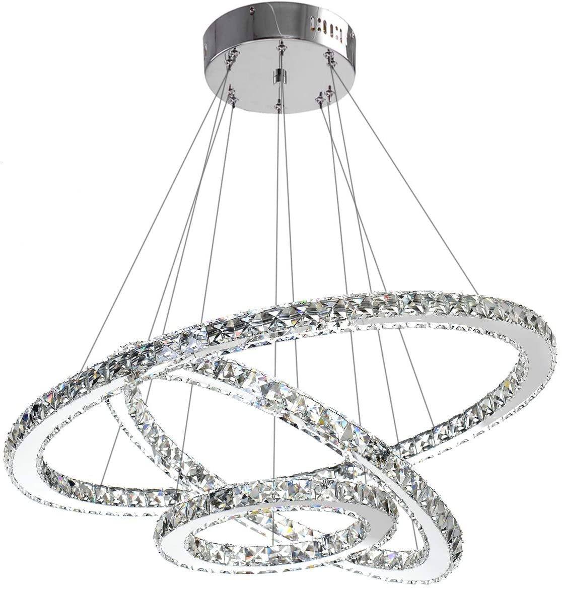 Galaxy Round Rings Crystal Chandelier - New