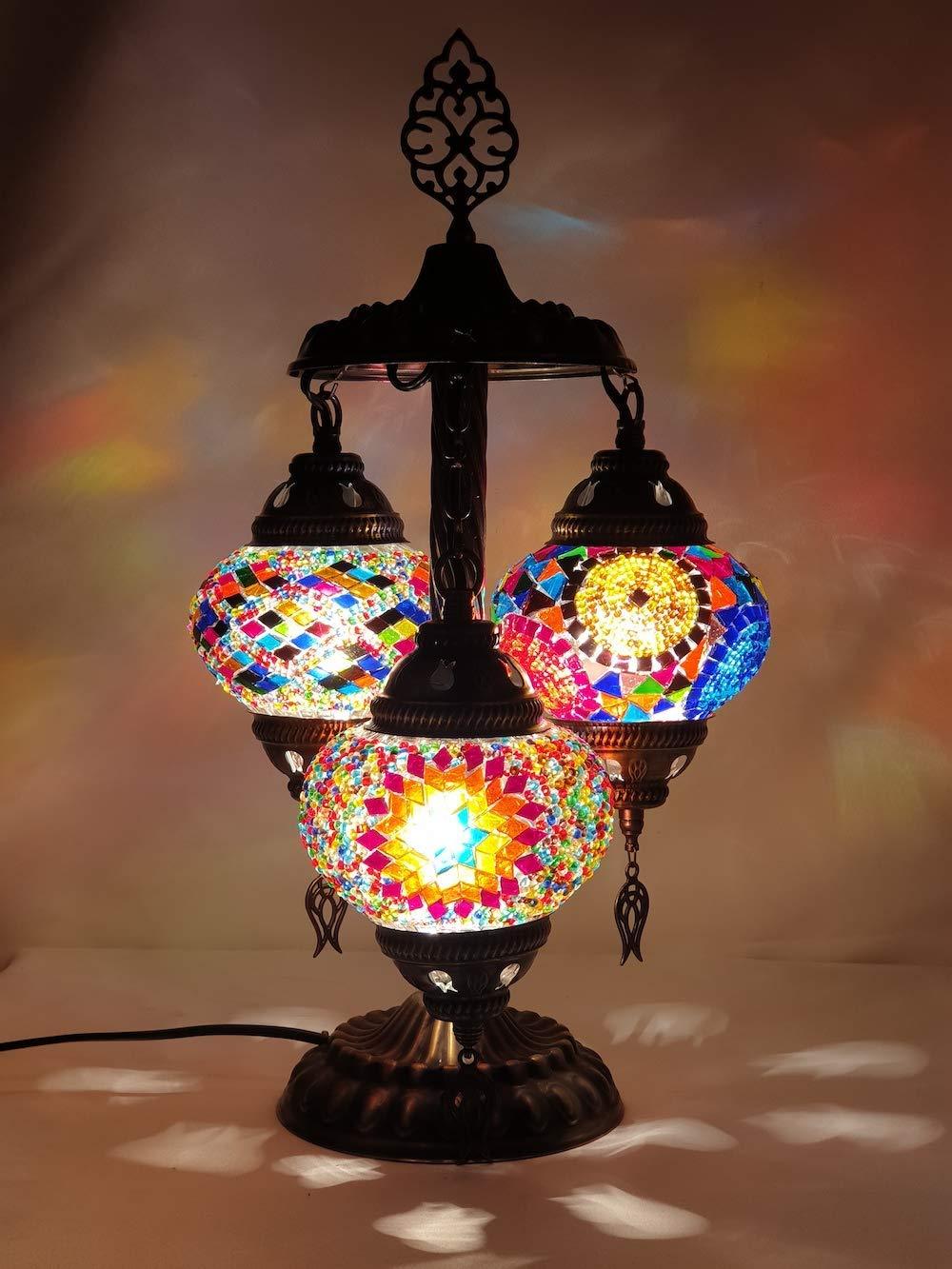 HANDMADE* MOSAIC BEDSIDE LAMP