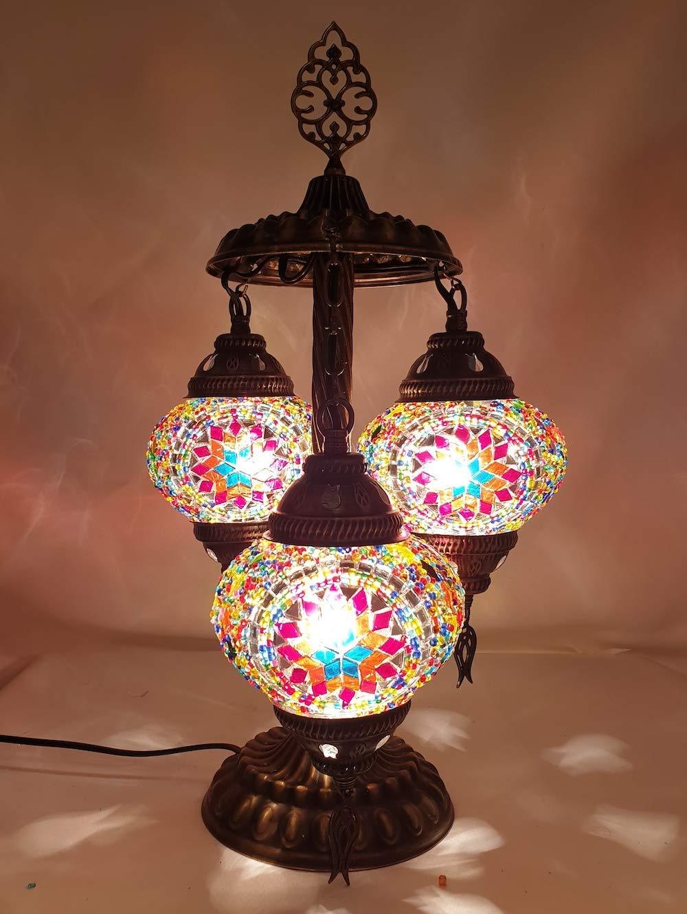 HANDMADE* MOSAIC BEDSIDE LAMP