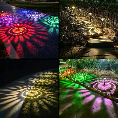 RainbowGlow Walkway Color Changing LED Solar Lights