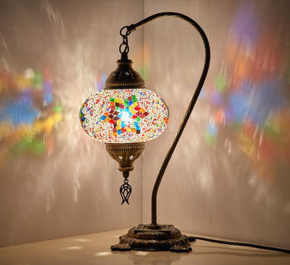HANDMADE MOSAIC SWAN LAMP (FREE AND FAST EXPEDITED 5 DAY SHIPPING)