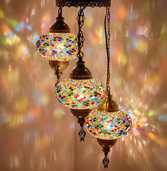 *HANDMADE* MOSAIC CHANDELIER