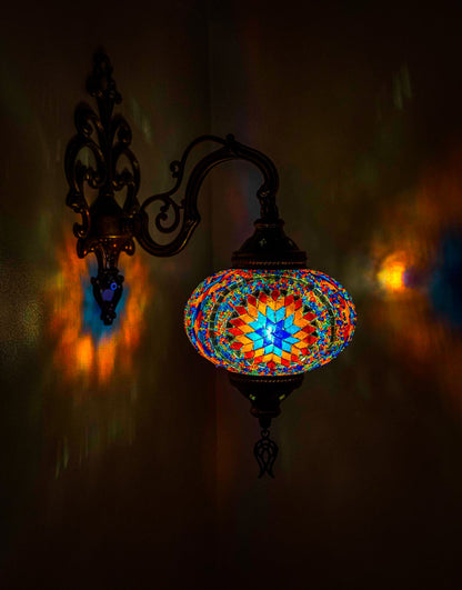 HANDMADE MOSAIC  SINGLE WALL SCONE PLUGIN