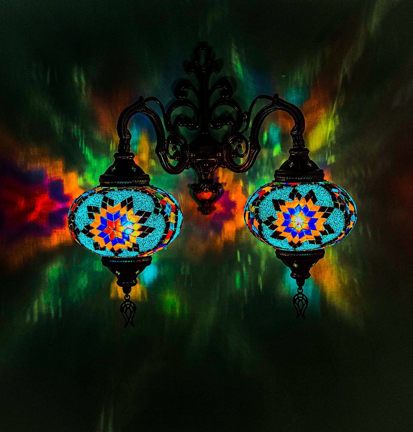 *HANDMADE* MOSAIC WALL LAMP