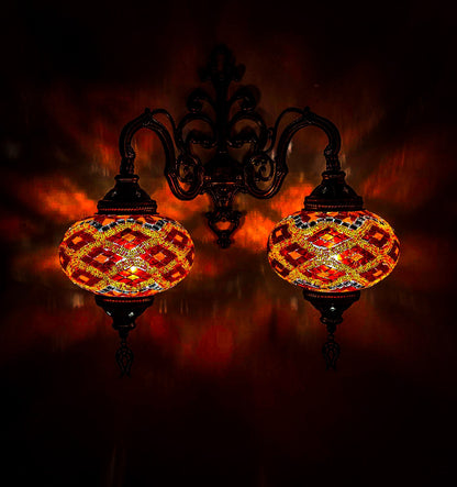 *HANDMADE* MOSAIC WALL LAMP