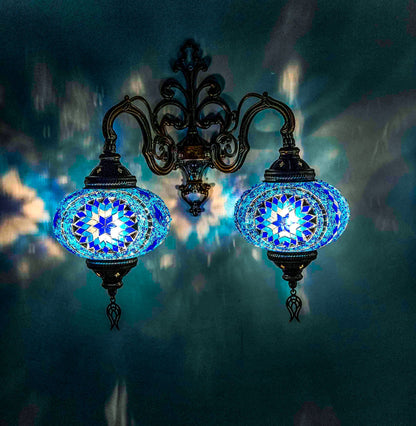 *HANDMADE* MOSAIC WALL LAMP