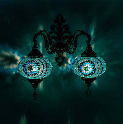 *HANDMADE* MOSAIC WALL LAMP